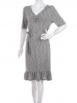 Rochie gravide cu volanas si decolteu incretit Mamalicious