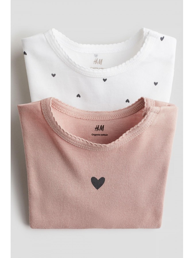 Set body-uri maneca lunga din bumbac organic H&M
