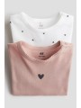 Set body-uri maneca lunga din bumbac organic H&M