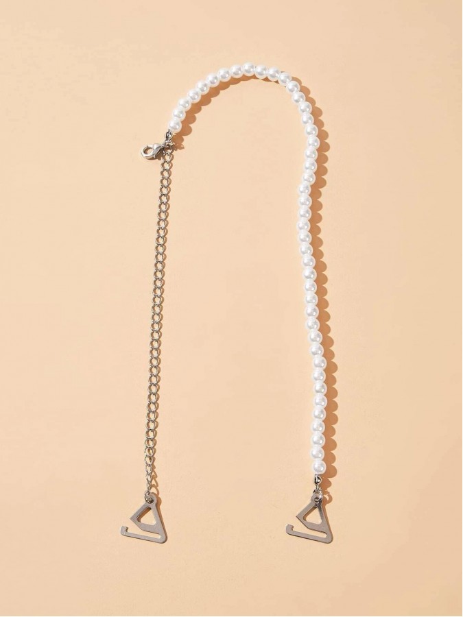 Bretele detasabile pentru sutien/rochie cu margele tip perle