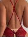 Body sexy crotchless (decupat) cu spatele gol