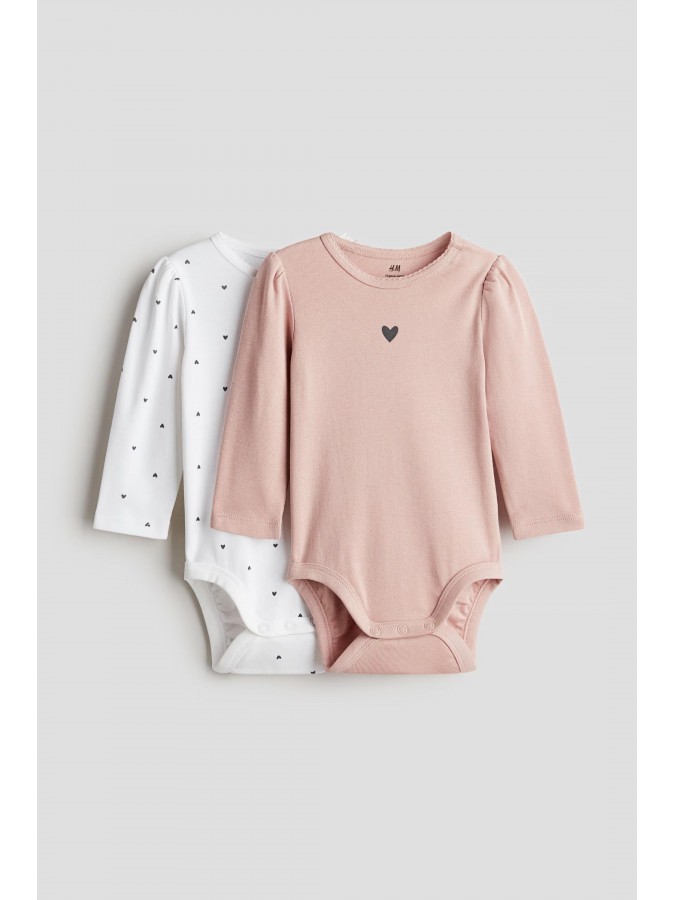 Set body-uri maneca lunga din bumbac organic H&M