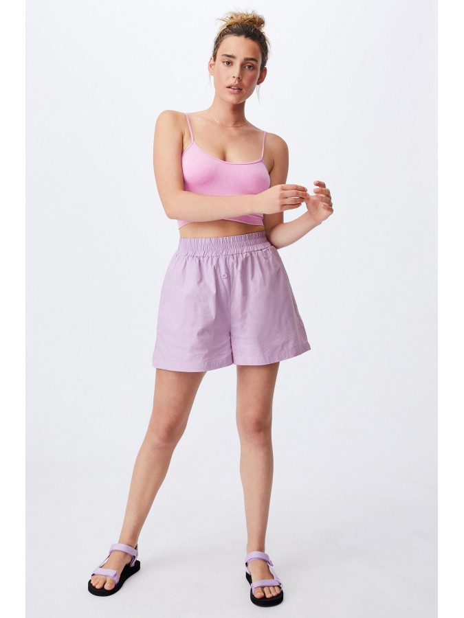 Pantaloni scurti lejeri albi din bumbac cu buzunare Cotton On Pantaloni scurti lejeri albi din bumbac cu buzunare Cotton On