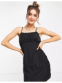 Rochie scurta gen Little Black Dress cu bretele Urban Bliss