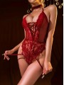 Body sexy tip corset cu choker si portjartiere detasabile Body sexy tip corset cu choker si portjartiere detasabile
