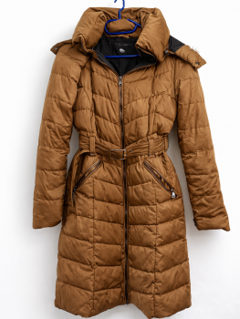 Geaca umplutura puf si pene (down jacket) cu centura detasabila Zara