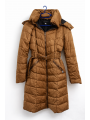 Geaca umplutura puf si pene (down jacket) cu centura detasabila Zara Geaca umplutura puf si pene (down jacket) cu centura detasabila Zara