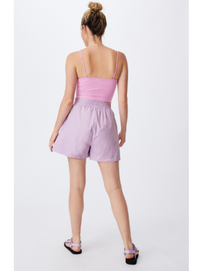 Pantaloni scurti lejeri albi din bumbac cu buzunare Cotton On