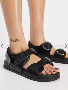 Sandale reglabile cu talpa groasa Asos