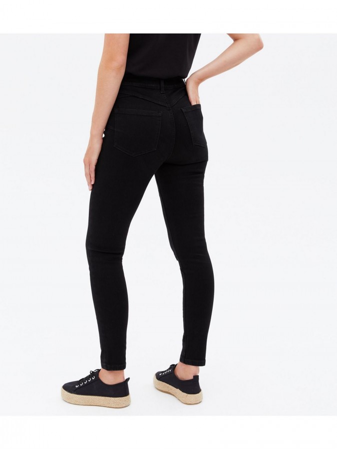 Blugi skinny talie inalta Lift&Shape New Look (Petite)