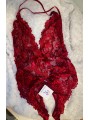 Body sexy crotchless (decupat) cu spatele gol