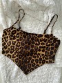 Top crop/scurt animal print