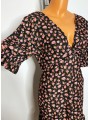 Rochie floral print cu volan si decolteu petrecut River Island Rochie floral print cu volan si decolteu petrecut River Island