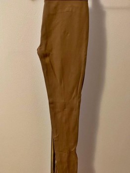 Leggings talie inalta cu dunga pe picior si fermoare