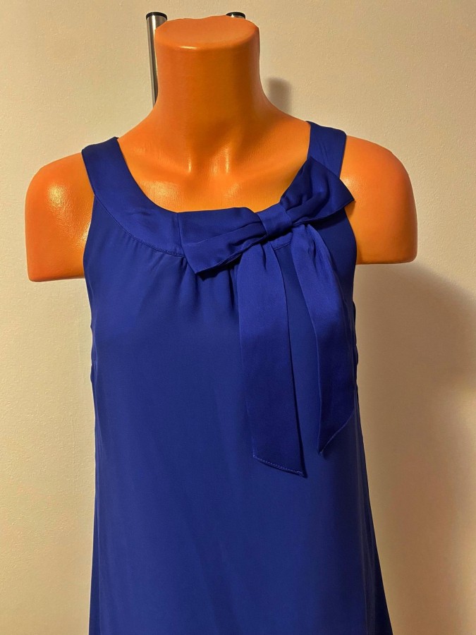 Rochie dreapta cu fundita si detalii satinate H&M