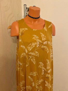 Rochie lejera imprimeu frunze H&M