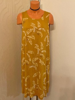 Rochie lejera imprimeu frunze H&M