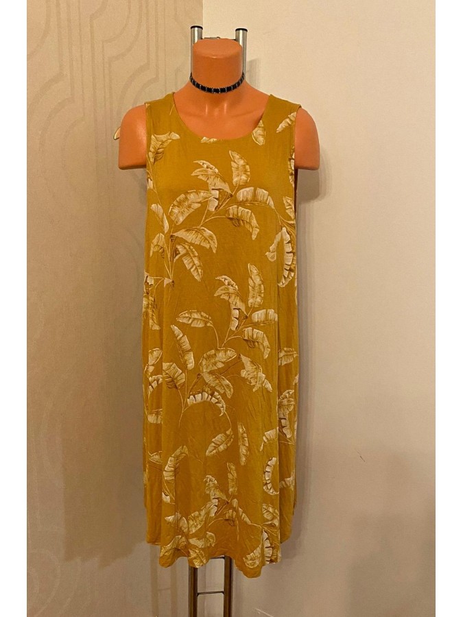 Rochie lejera imprimeu frunze H&M