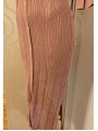 Rochie midi tricot cu slit lateral si maneca 3/4 Orsay