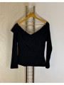 Bluza pe umeri cu volanas Shein Curve