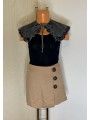 Jabou/guler din denim cu volanas Noisy May