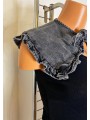 Jabou/guler din denim cu volanas Noisy May