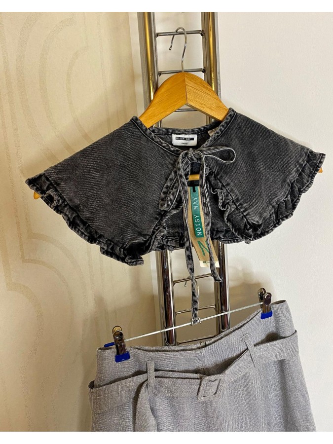 Jabou/guler din denim cu volanas Noisy May