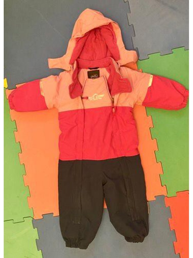 Combinezon zapada / salopeta iarna ski cu gluga (blana) si fermoare Name It