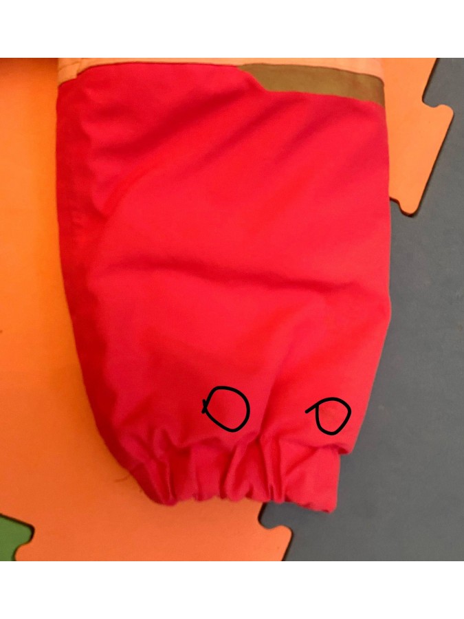 Combinezon zapada / salopeta iarna ski cu gluga (blana) si fermoare Name It