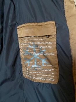 Geaca umplutura puf si pene (down jacket) cu centura detasabila Zara