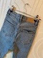 Blugi skinny albastru deschis cu talie inalta Zara