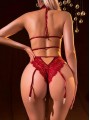 Body sexy tip corset cu choker si portjartiere detasabile Body sexy tip corset cu choker si portjartiere detasabile