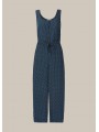 Jumpsuit lejer crop cu snur in talie Whistles