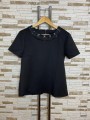 Top/bluza cu pietre cusute pe guler si fermoar spate