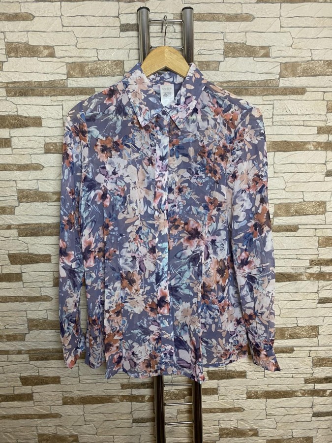 Camasa semitransparenta floral print