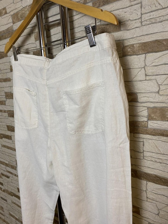 Pantaloni amestec in cu broderie buzunare V by Very