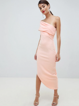 Rochie asimetrica pe un umar City Goddess