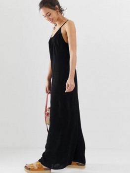 Salopeta model wide cu spate decoltat Asos