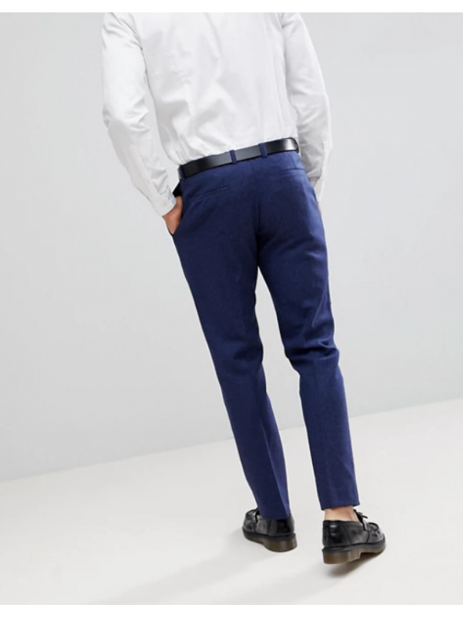 Pantaloni slim eleganti cu lana Noak