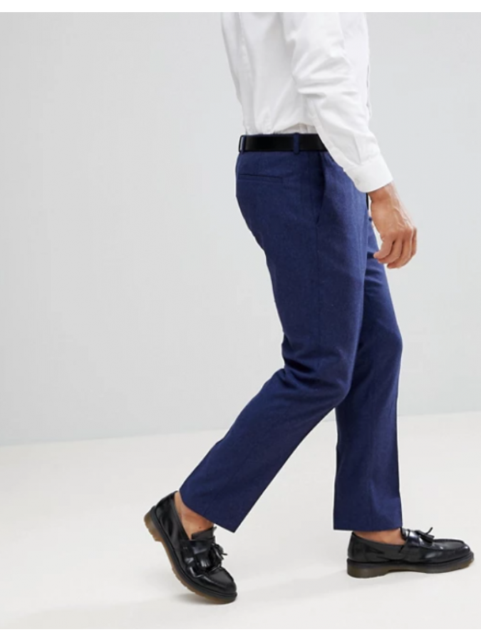 Pantaloni slim eleganti cu lana Noak