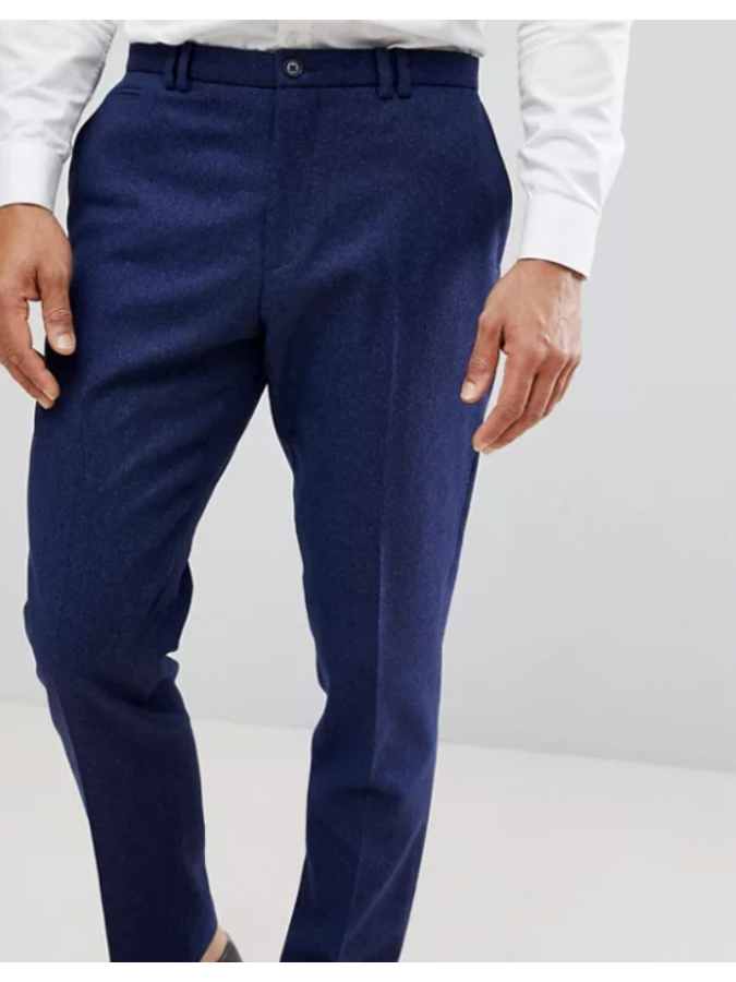 Pantaloni slim eleganti cu lana Noak