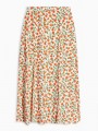 Fusta floral print cu slituri frontale TopShop