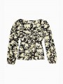 Bluza floral print gen corset Topshop