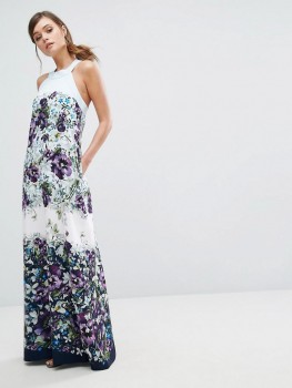 Rochie lunga floral print Ted Baker