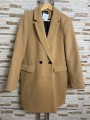Palton lana camel Zara