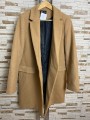 Palton lana camel Zara