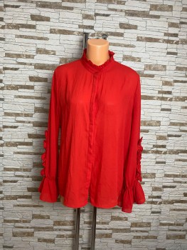 Camasa maneci cu volane Zara