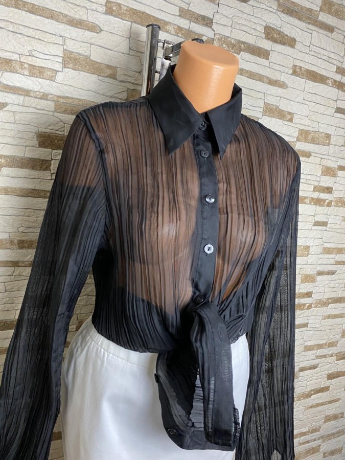 Camasa plisata cu maneci evazate