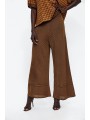 Pantaloni gen culotte tricot subtire Zara