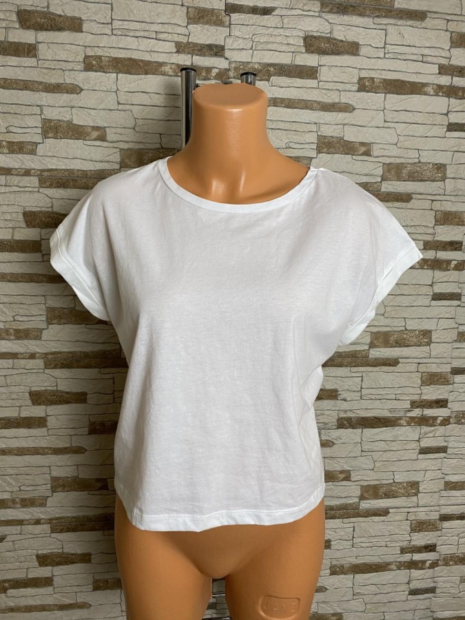 Tricou crop/scurt oversized Zara